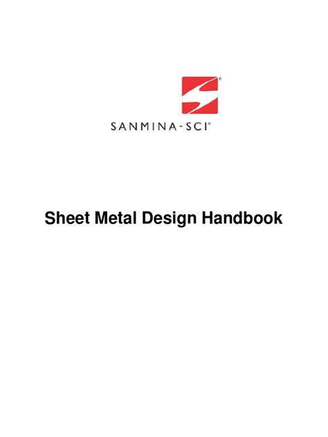 sheet metal design handbook pdf